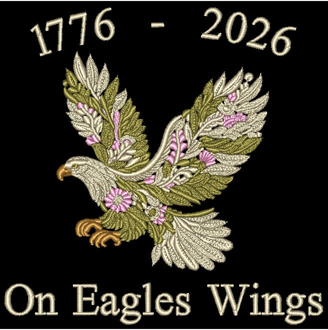*America's 250th -Eagle Floral Dark shirt