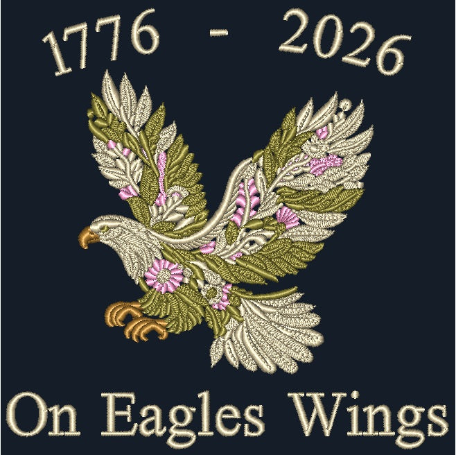 *America's 250th -Eagle Floral Dark shirt