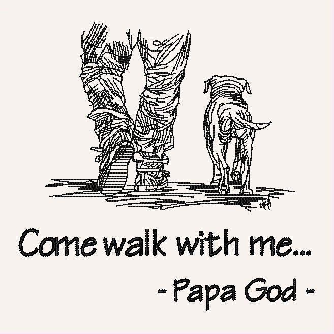 Come walk with me - Man and Dog