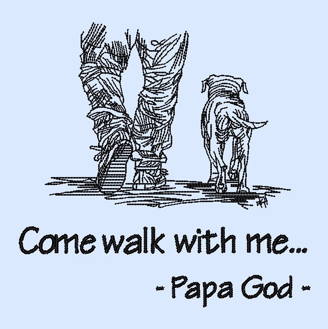 Come walk with me - Man and Dog