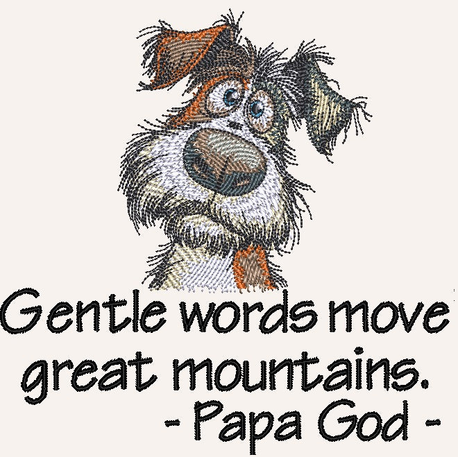Gentle words - Sad Dog