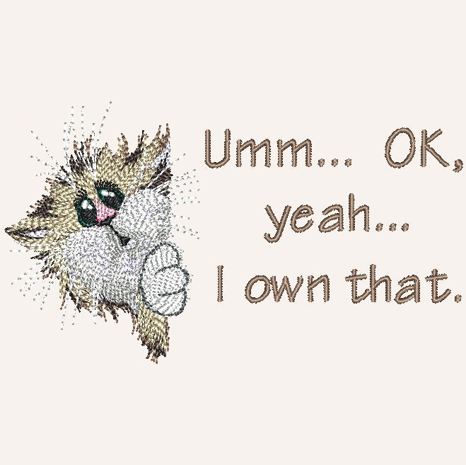 I own that - Peeking Cat