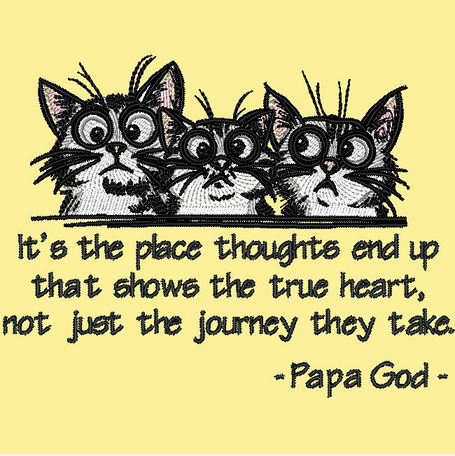 It's the place thoughts end up - Three Cats