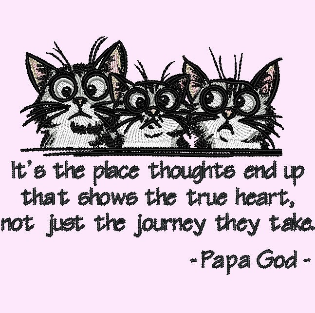It's the place thoughts end up - Three Cats