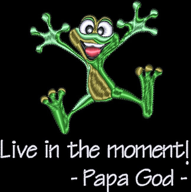 Live in the moment - Tree Frog