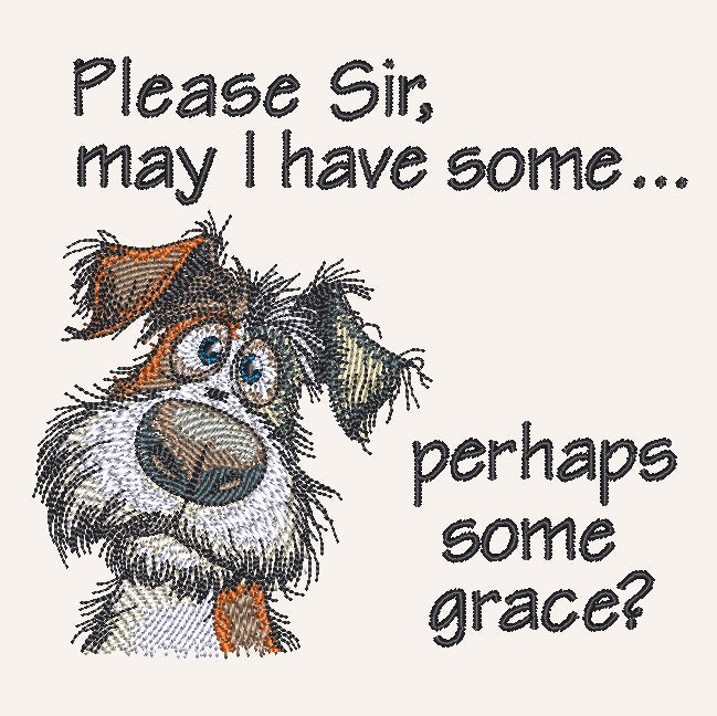 Please Sir may I - Sad Dog