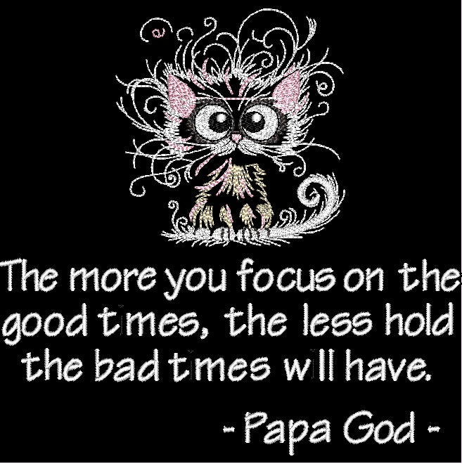 The more you focus - Pink Fraz Cat
