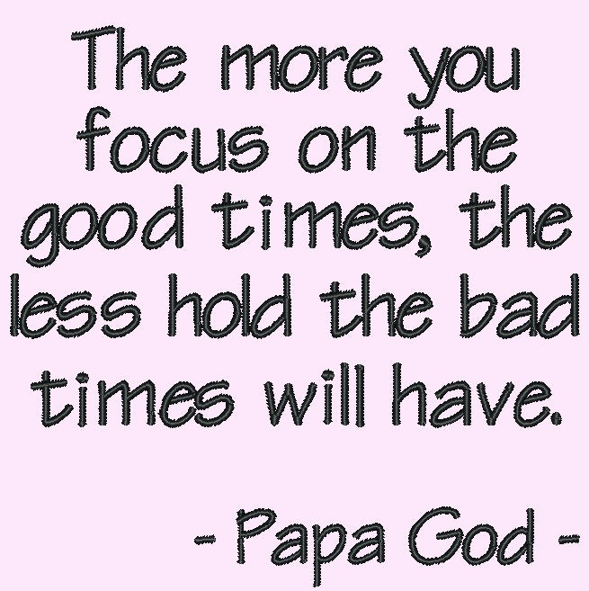 The more you focus