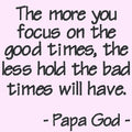 The more you focus