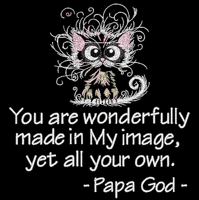 You are wonderfully made - Pink Fraz Cat