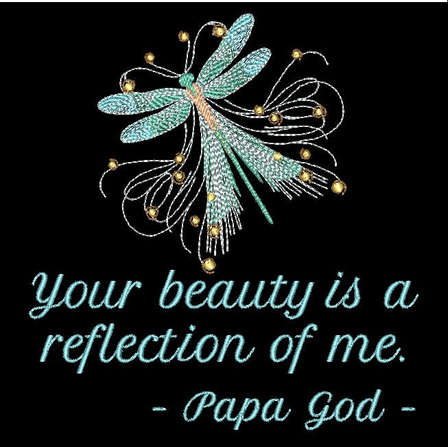 Your beauty is a reflection - Dragonfly